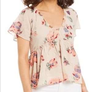 Lucky Brand Babydoll Top